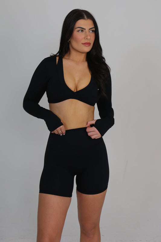 AIVA SHORTS - OBSIDIAN